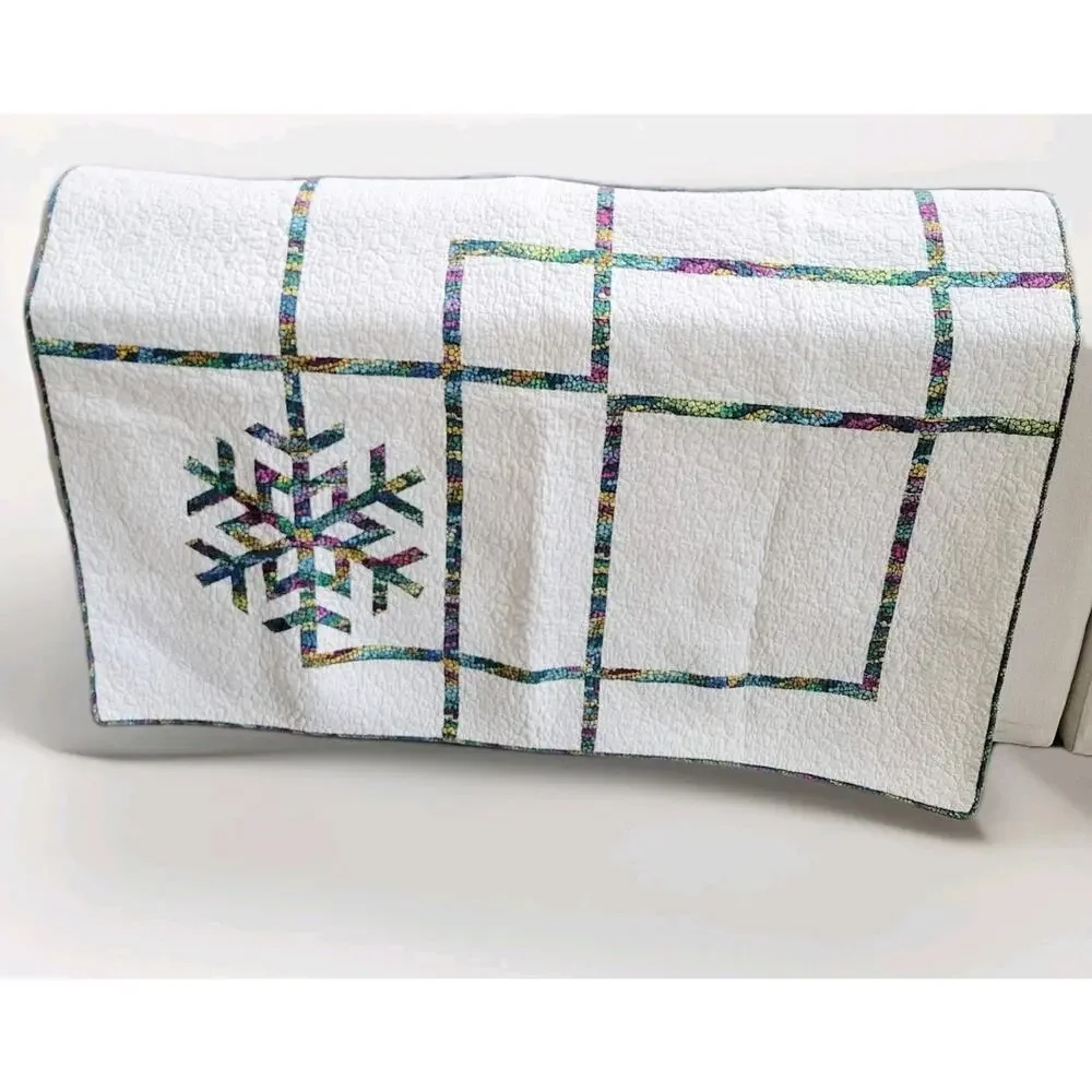 Rare Twin Size Vintage Quilt with Pillow Star design Multicolor